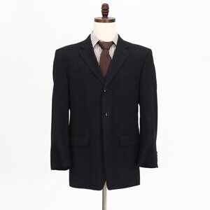 Jones New York 42R Gray Solid 3-Button Sport Coat Blazer Jacket V734